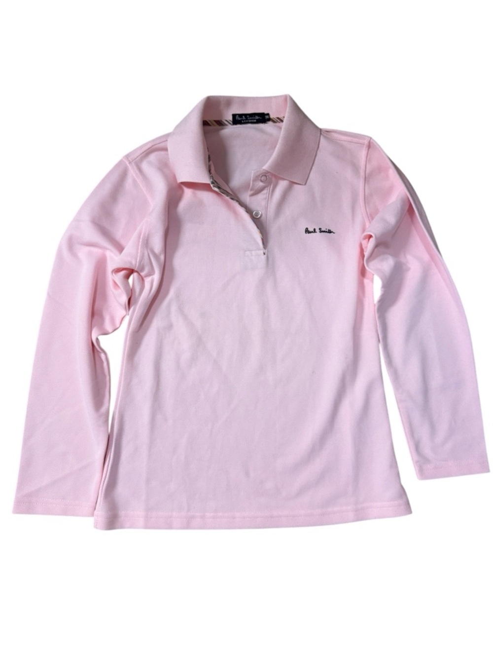 Paul Smith Kids Pink Long Sleeve Polo Large Designer Uniform